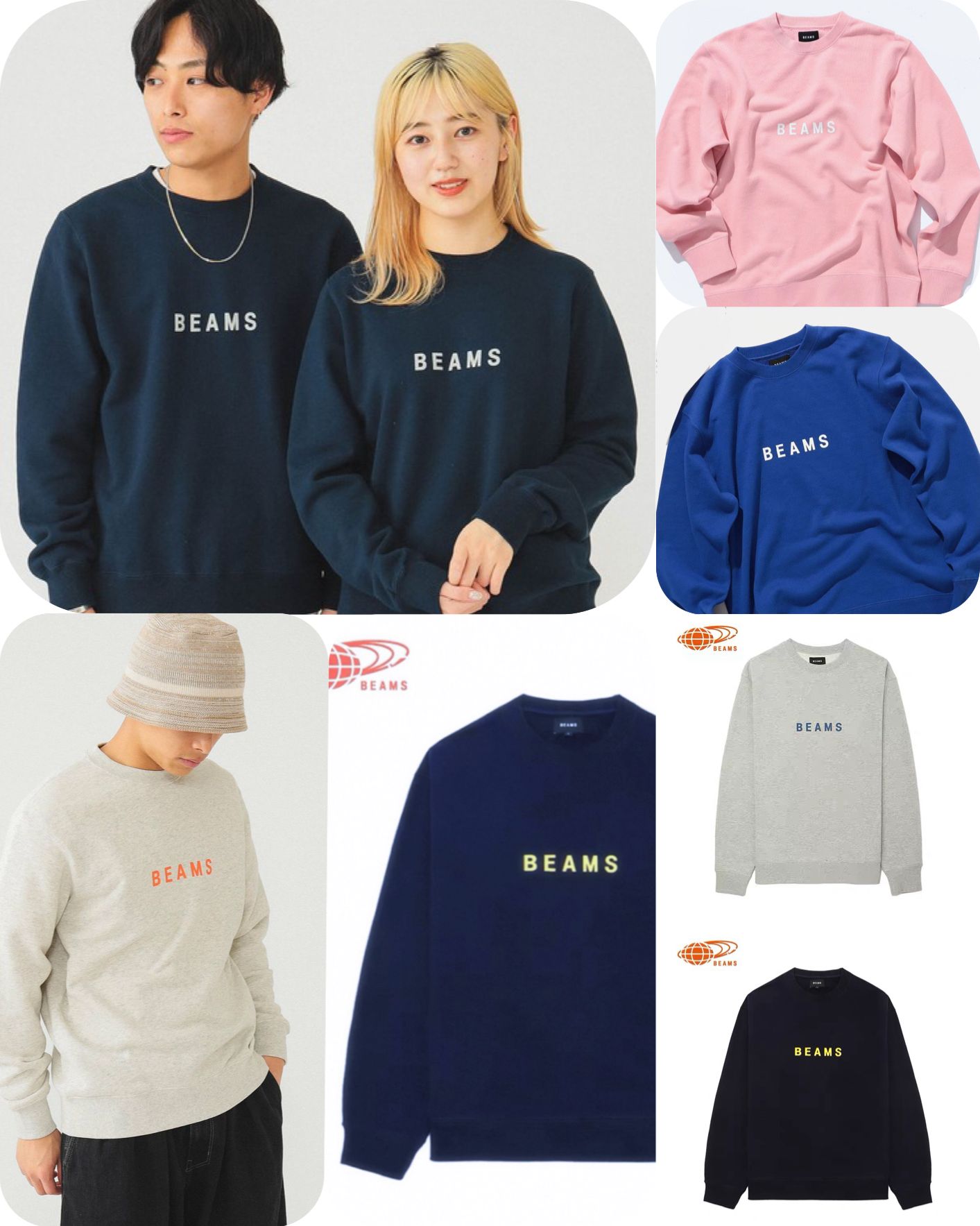 ***1124👕👕熱賣款式 🇯🇵 BEAMS 經典圓領衛衣