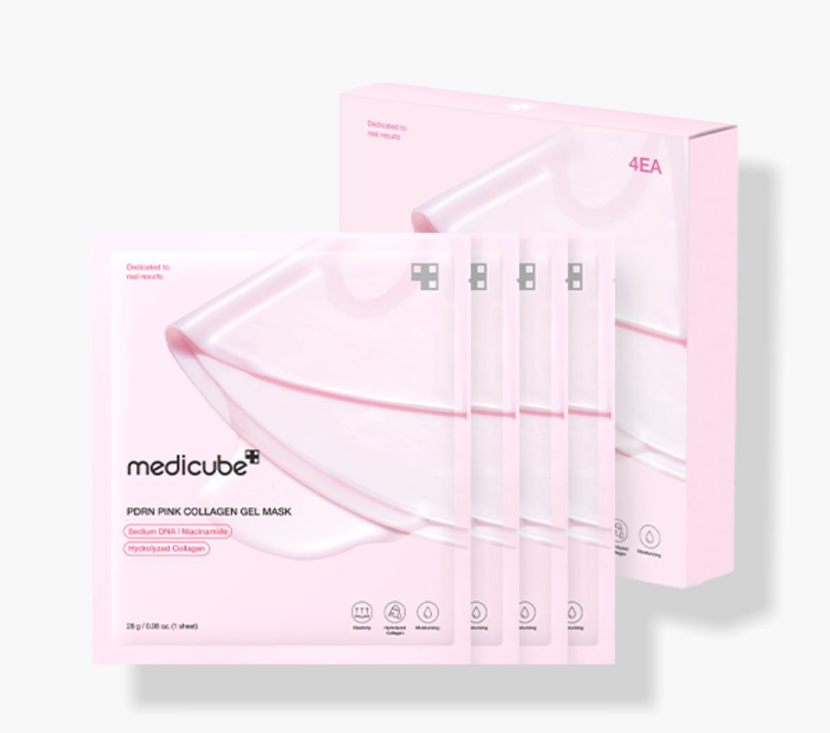 . Medicube PDRN Pink Collagen Gel Mask粉紅勝肽膠原凝膠面膜 （1盒4片）💝💝