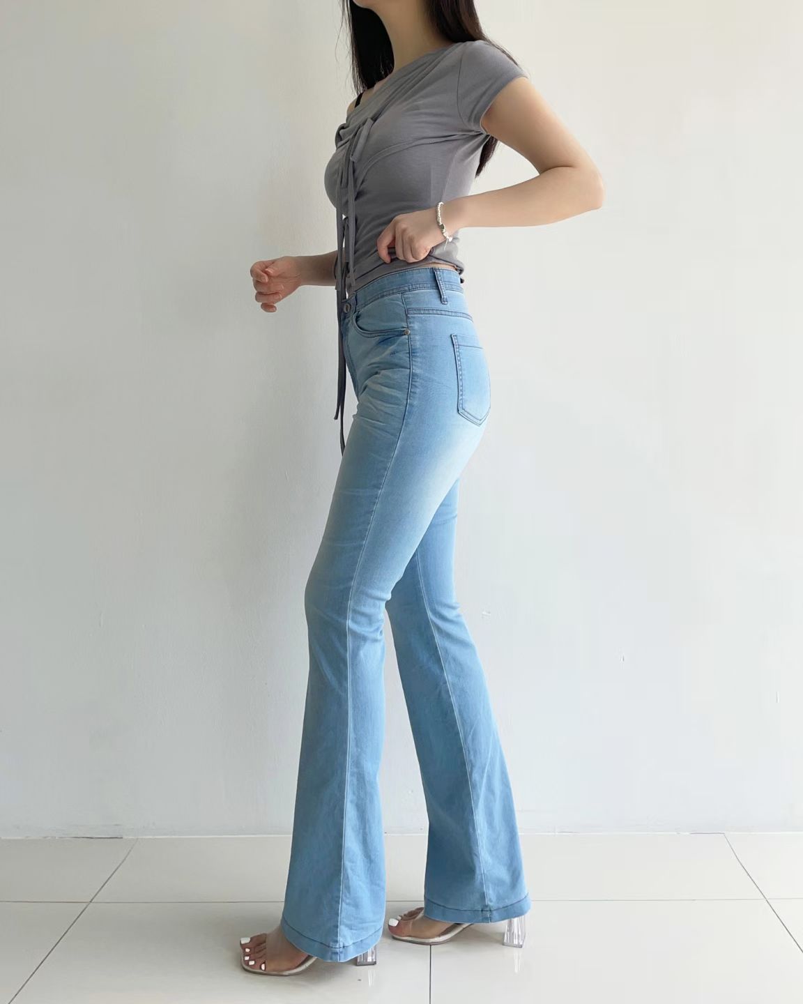 0606👖👖韓國直送 🇰🇷 Howluk🌻 No.6086-1 - 夏季喇叭褲