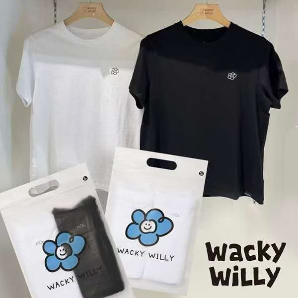 0608👕👕韓國爆紅品牌🔥Wacky Willy 小火人🔥專門店 Best seller 熱賣商品花花經典短袖Tee 2件套‼️一套2件最抵着‼️