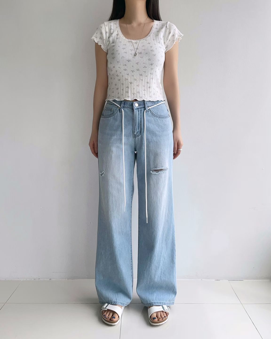 0612👖👖韓國🇰🇷直送 Howluk No.3084 - 夏季系帶筒褲