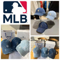 0613🧢🧢MLB 牛仔水洗刺繡磨破棒球帽