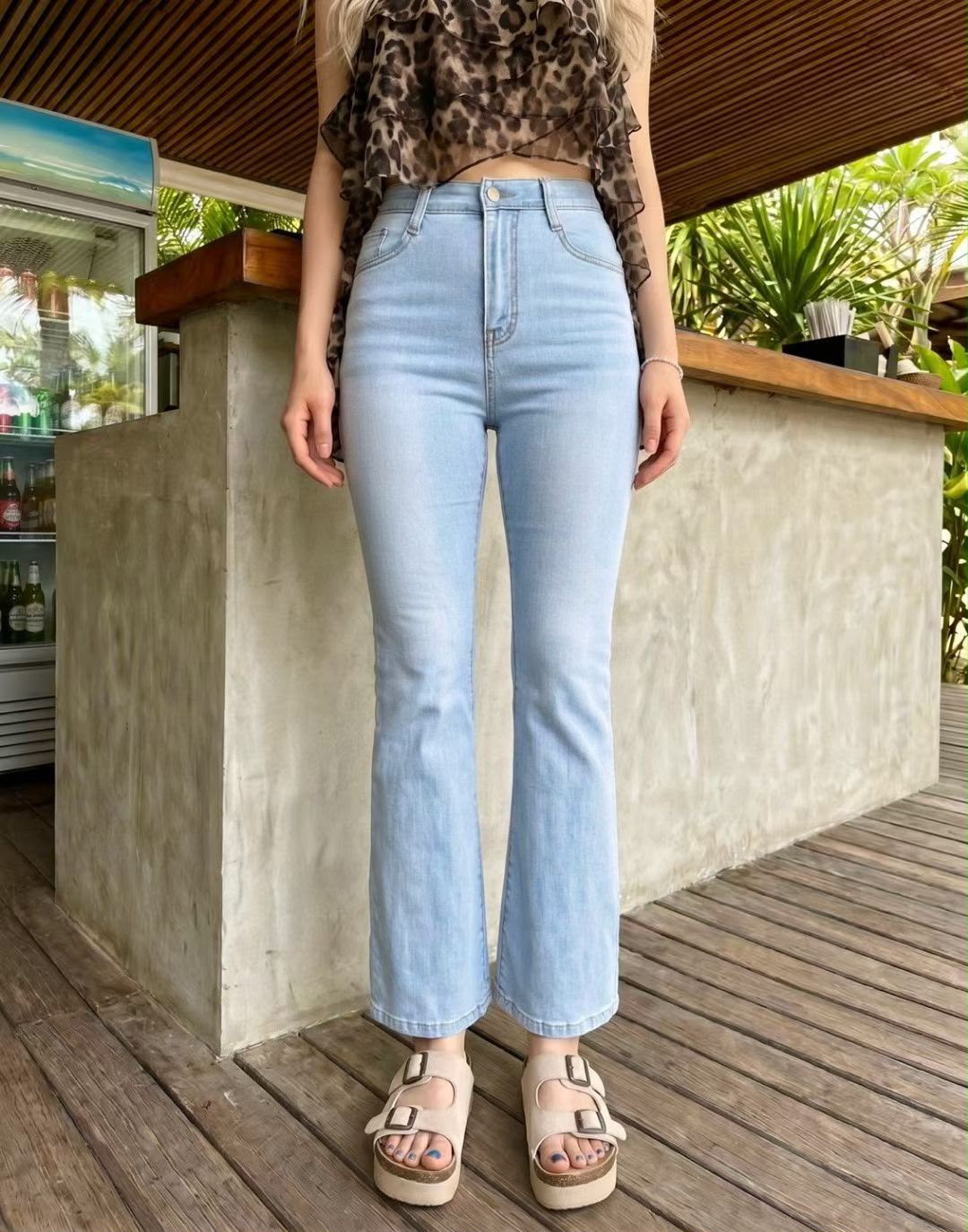 0619👖👖韓國直送 🇰🇷 Howluk★ No.3092 - 夏季9分喇叭褲