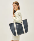 0622👜👜韓國 MARITHE FRANCOIS GIRBAUD REGULAR LOGO BIG COTTON BAG MFG721