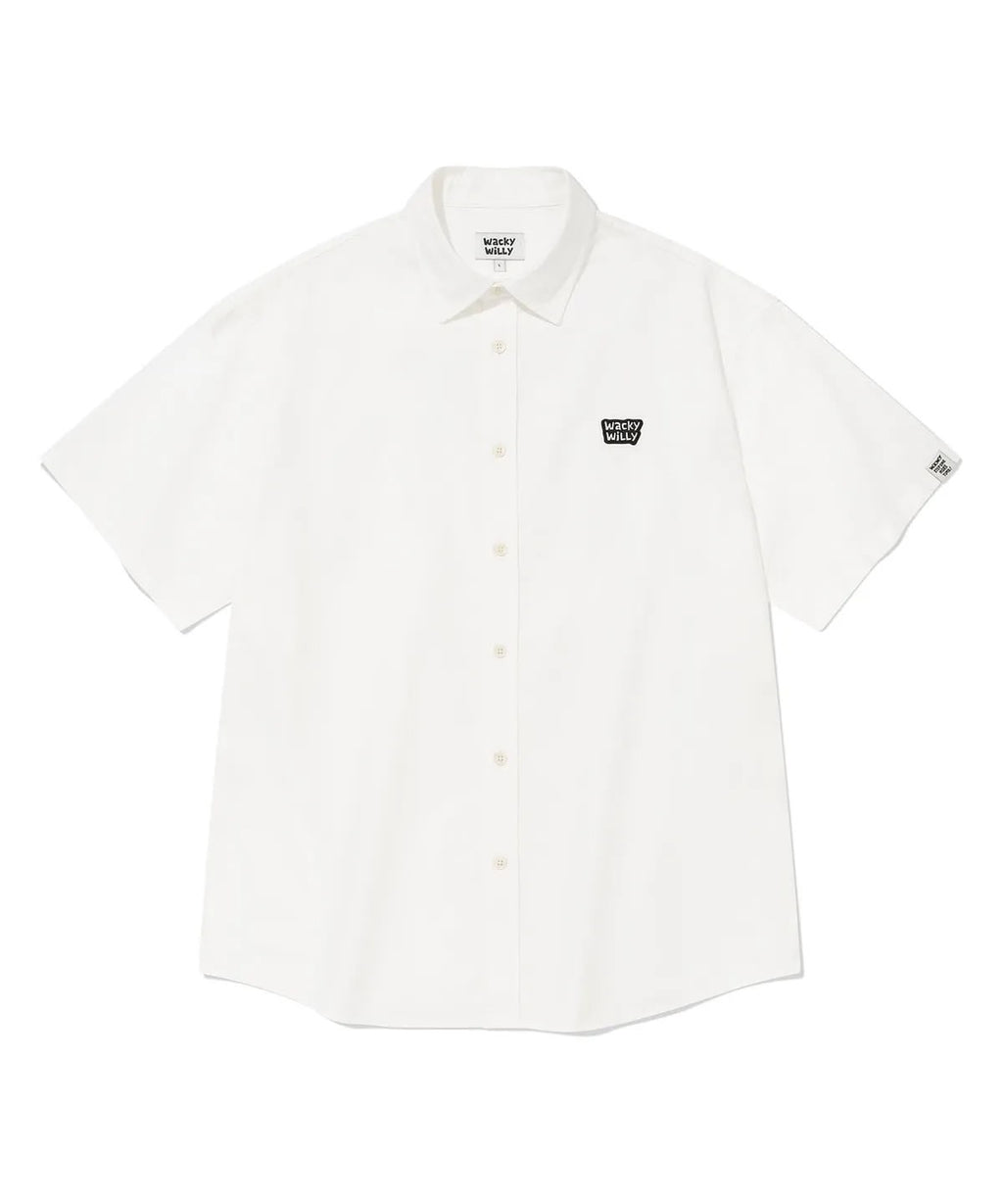 0703🥰🥰🇰🇷爆紅品牌 Wacky Willy 小火人Wappen Oxford short-sleeve shirt&nbsp;