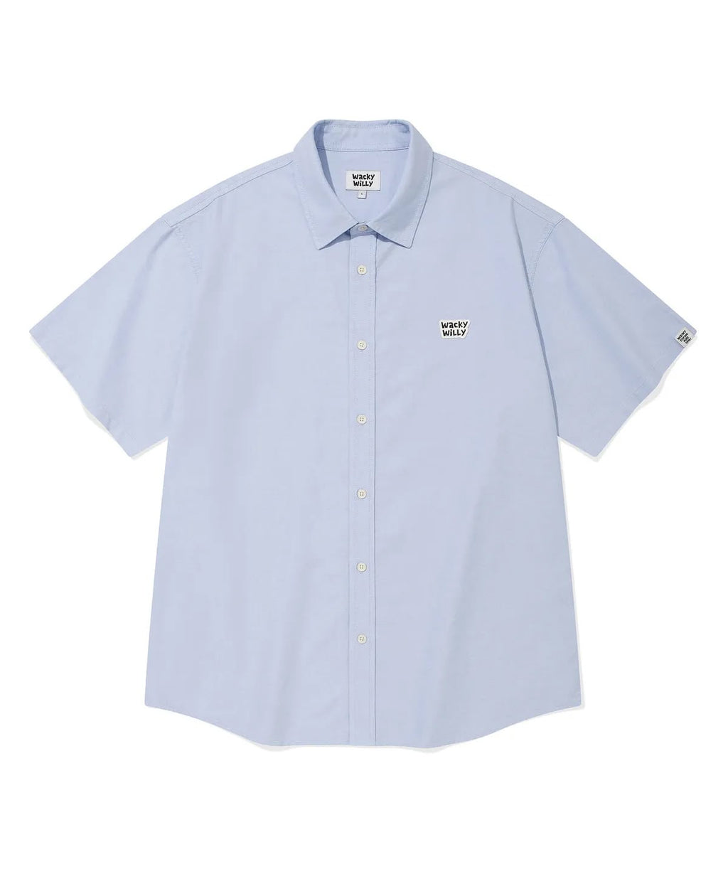 0703🥰🥰🇰🇷爆紅品牌 Wacky Willy 小火人Wappen Oxford short-sleeve shirt&nbsp;