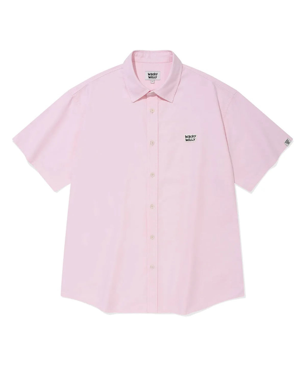 0703🥰🥰🇰🇷爆紅品牌 Wacky Willy 小火人Wappen Oxford short-sleeve shirt&nbsp;