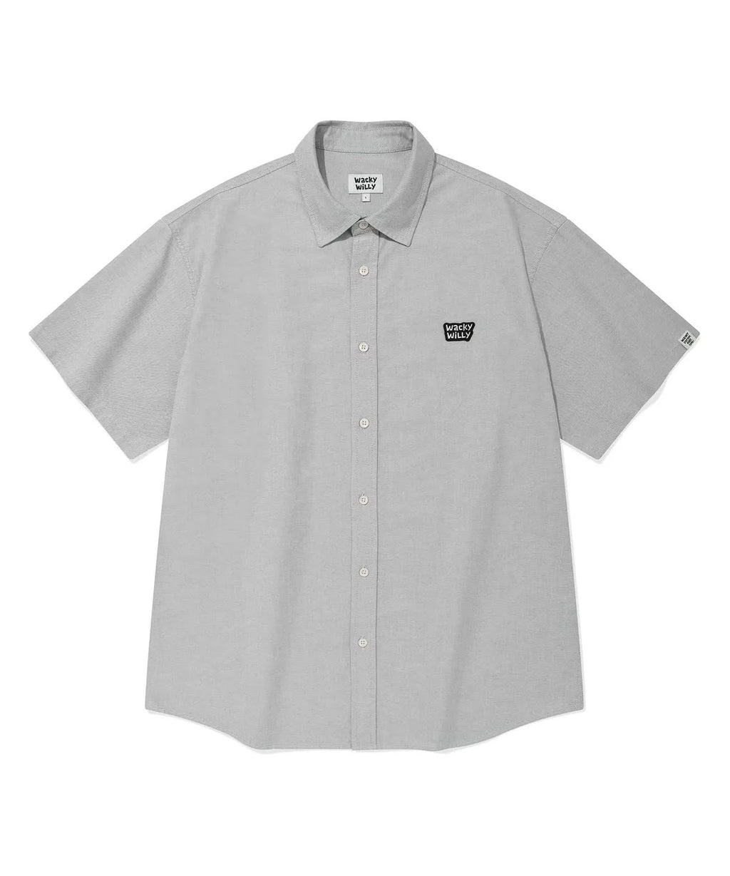 0703🥰🥰🇰🇷爆紅品牌 Wacky Willy 小火人Wappen Oxford short-sleeve shirt&nbsp;