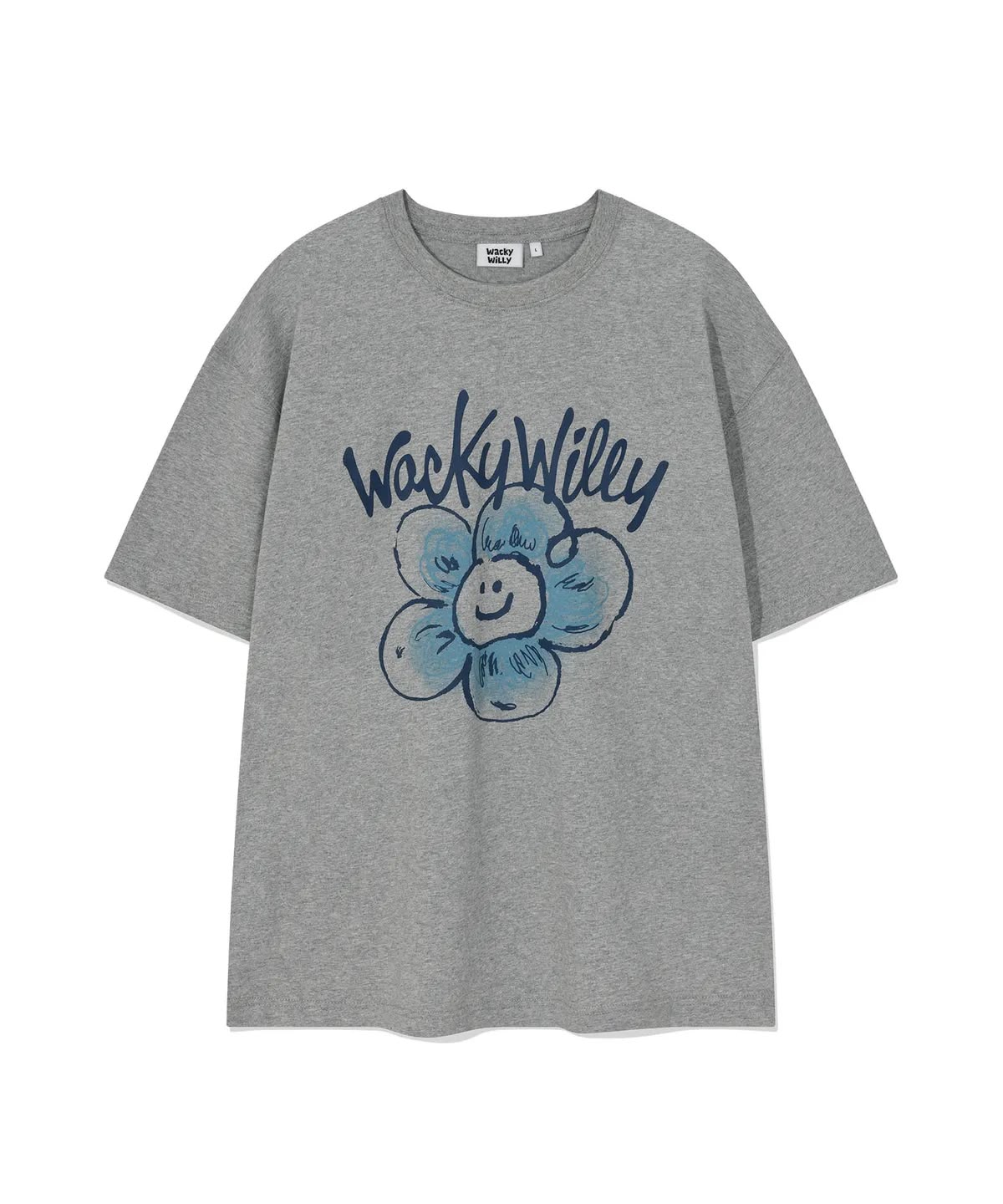 0703👕👕🇰🇷爆紅品牌 Wacky Willy 小火人 Lily Artwork Points Short-sleeve T-shirt&nbsp;