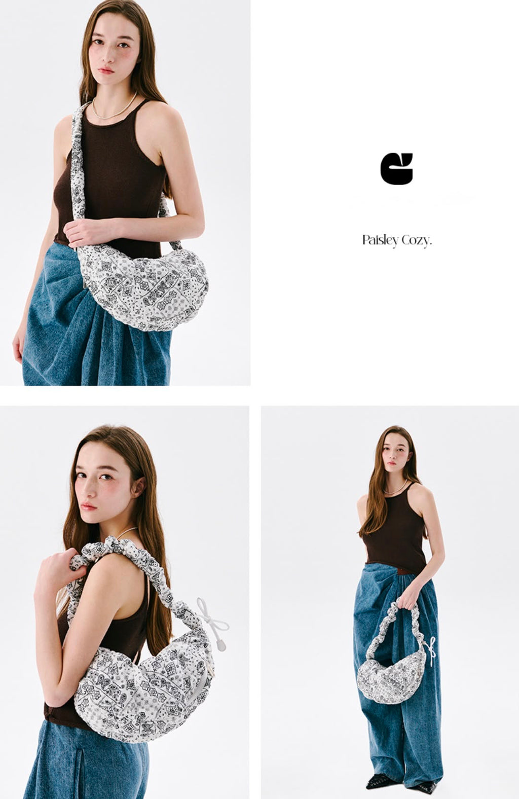 0708👜👜☁️🇰🇷韓國雲朵袋 Carlyn Paisley Cozy CAN0043