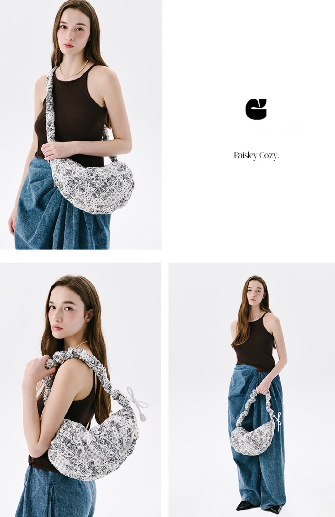 0708👜👜☁️🇰🇷韓國雲朵袋 Carlyn Paisley Cozy CAN0043