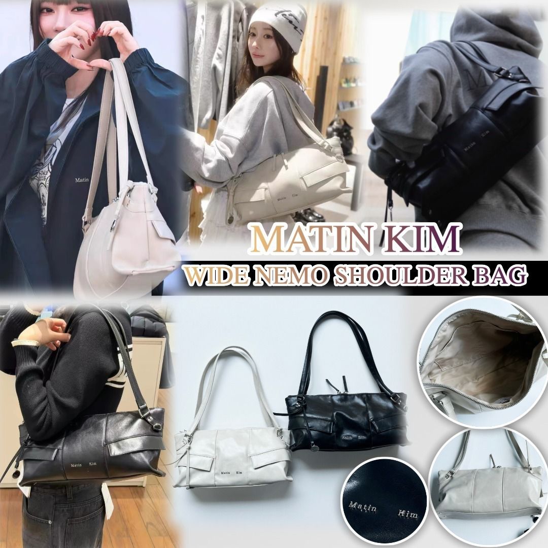0710👜👜MATIN KIM WIDE NEMO SHOULDER BAG