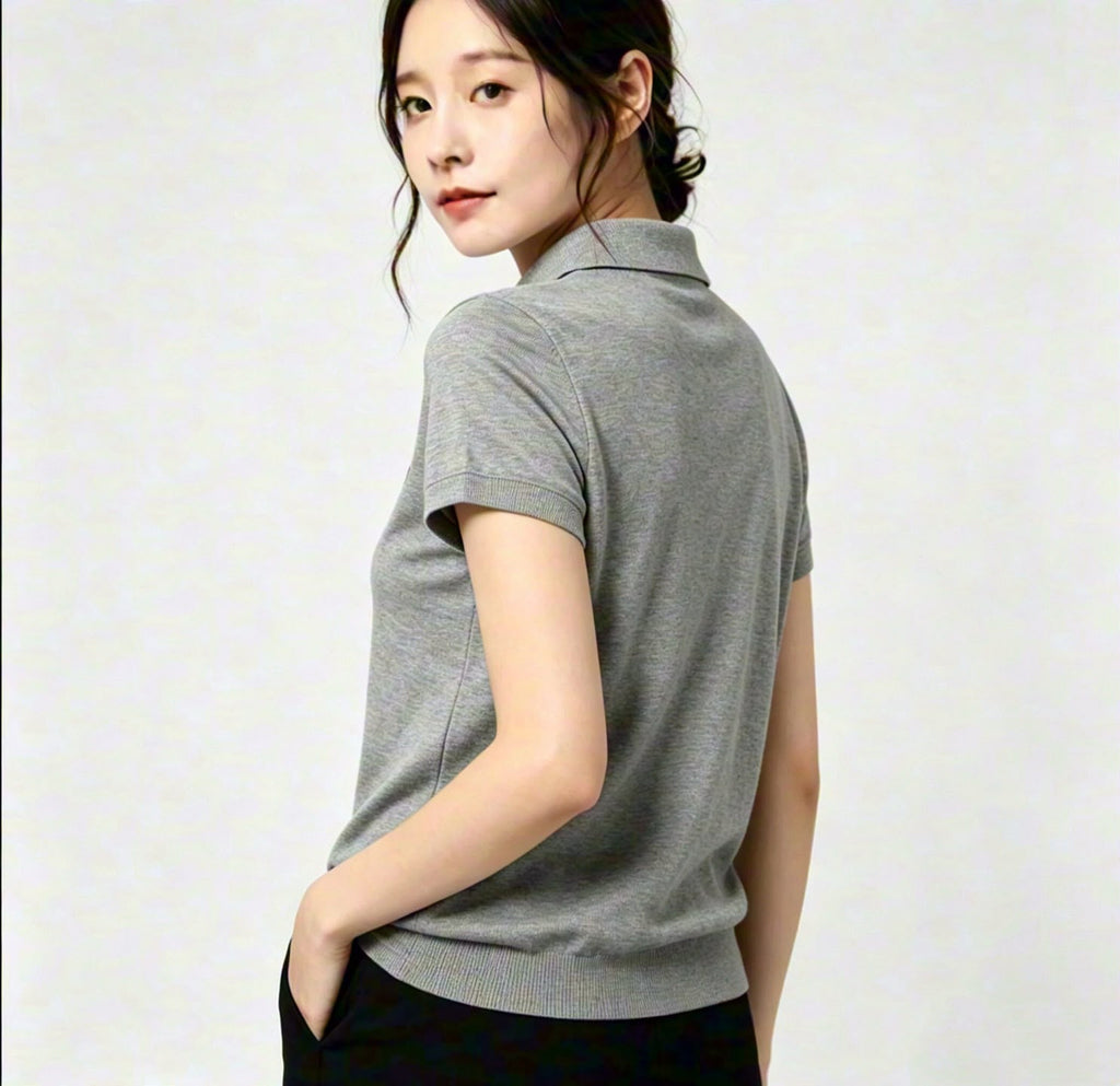 0709✨ Agnes.B 翻領針織衫