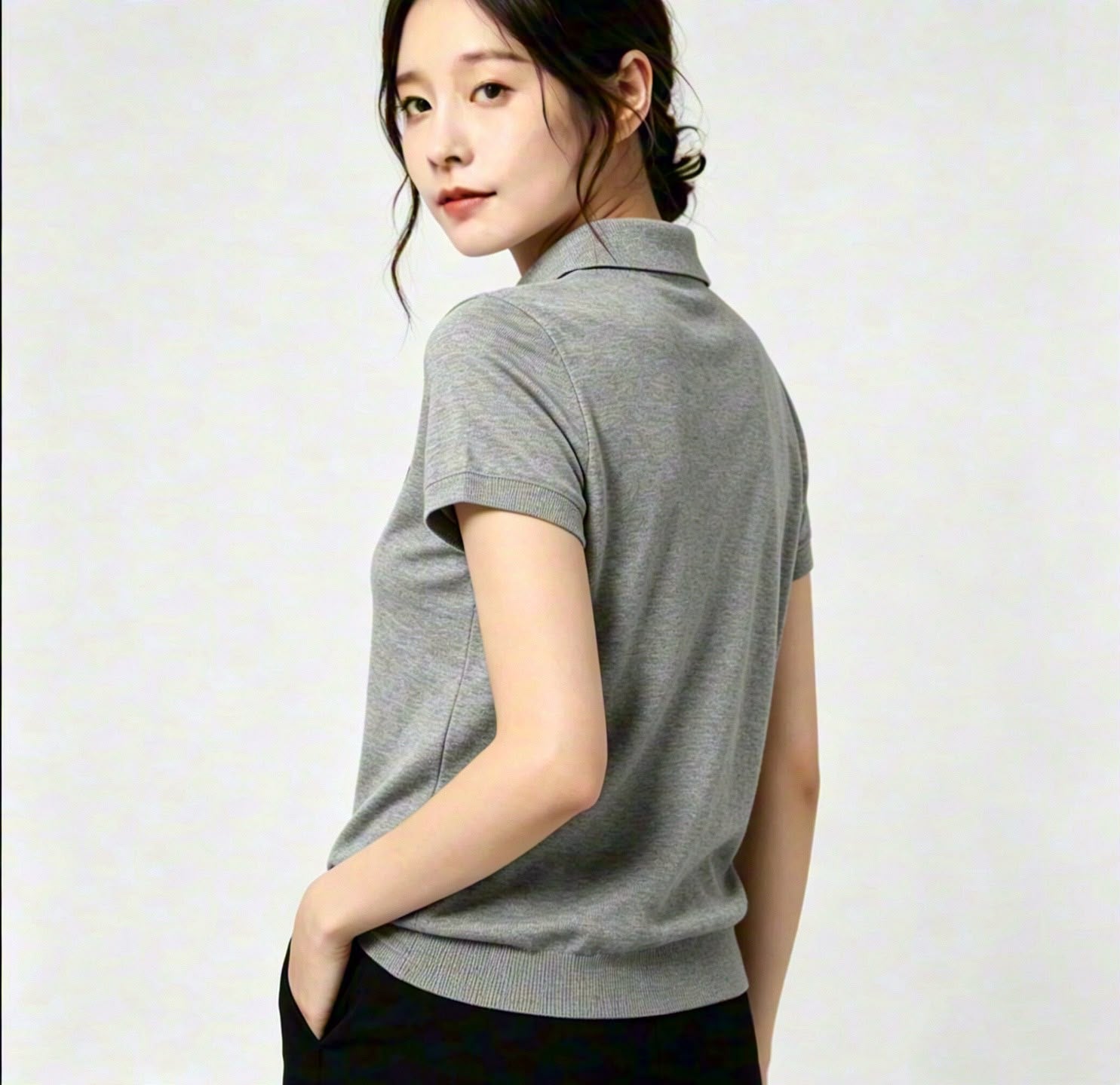 0709✨ Agnes.B 翻領針織衫