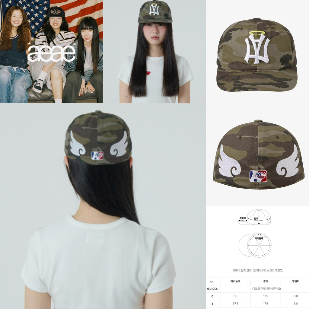 0728🧢🧢韓國瘋狂搶購中💛🇰🇷AEAE韓國專門店 爆單款爆紅款 AE SYMBOL ANGEL WING CAP AEC0081