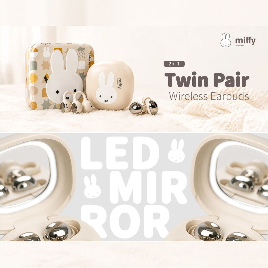 0803🐰 miffy 二合一雙享無線耳機 - M165-2PS-WT