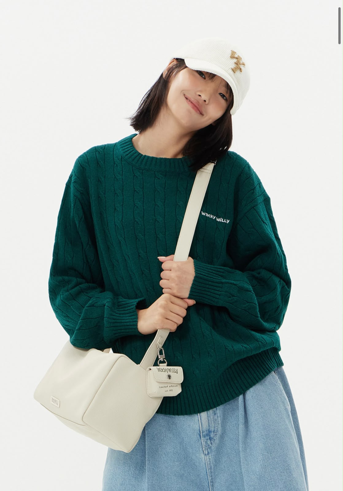 0818👜👜韓國爆紅品牌🇰🇷Wacky Willy 小火人韓國專門店 TYPHOGRAPHY & SQURE CROSSBAG 再送你限定小小包