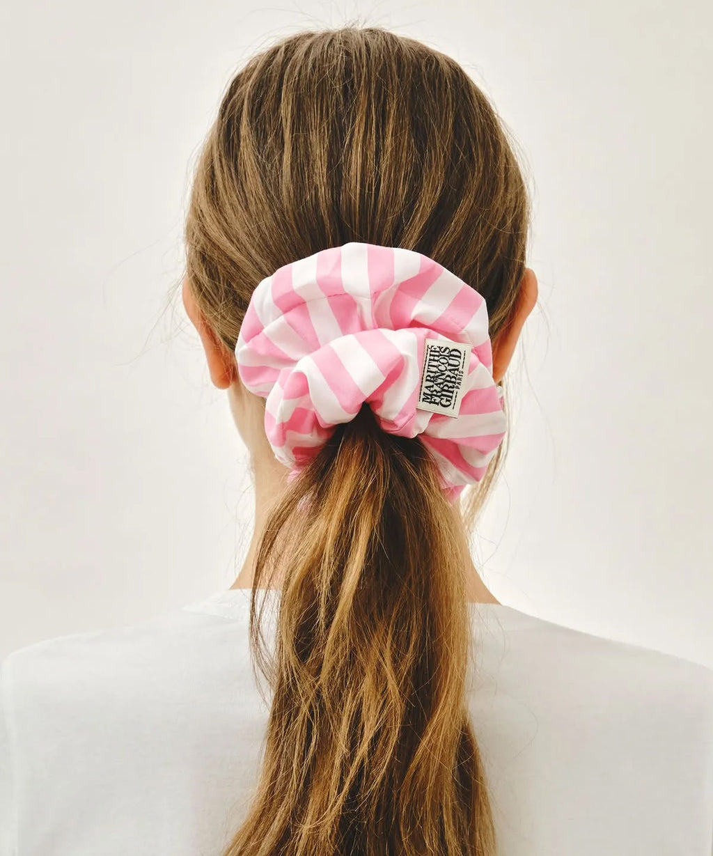 0825😍🇰🇷MARITHE FRANCOIS GIRBAUD CLASSIC LOGO STRIPE HAIR SCRUNCHIE 大髮箍