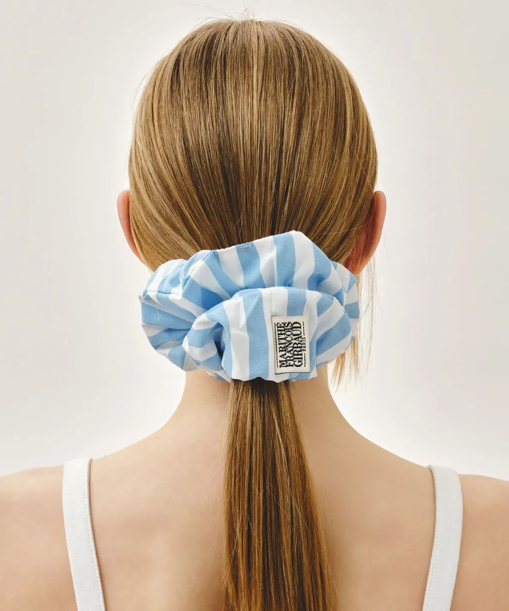 0825😍🇰🇷MARITHE FRANCOIS GIRBAUD CLASSIC LOGO STRIPE HAIR SCRUNCHIE 大髮箍