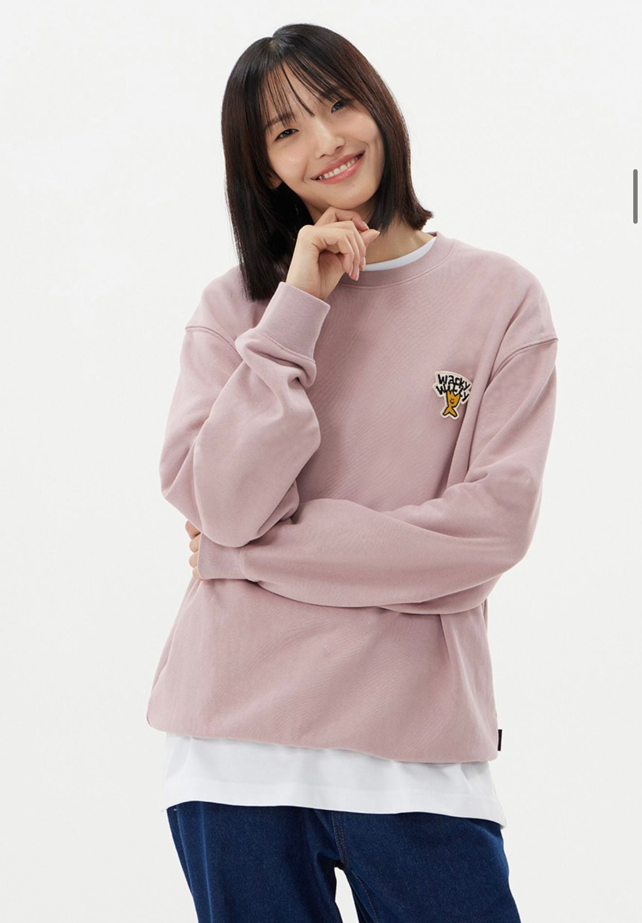 0910👕👕韓國熱賣品牌 🇰🇷 WACKY WILLY 小火人 🔥WWY0153 LOGO WAPPEN CREWNECK