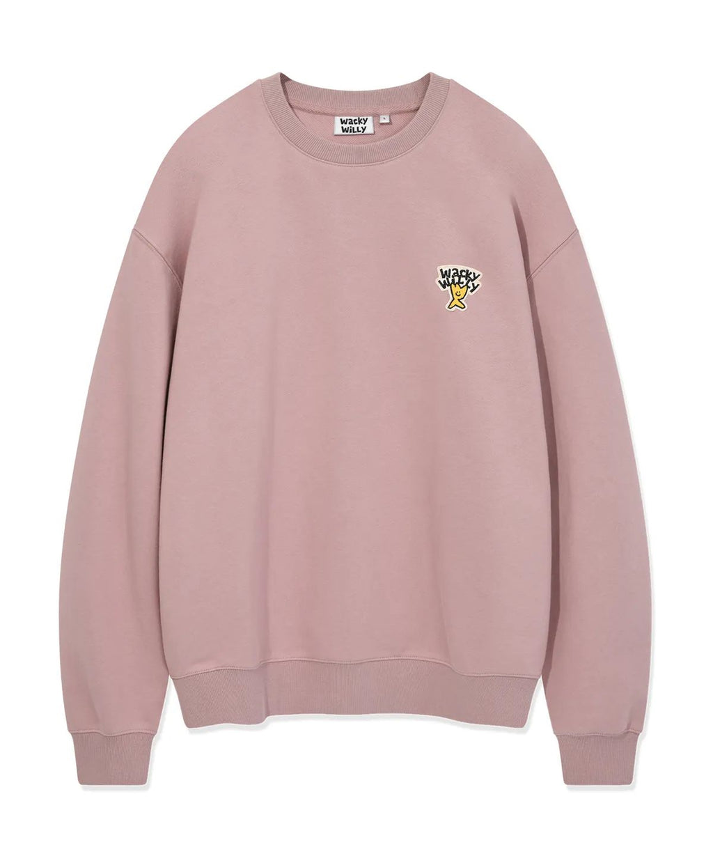 0910👕👕韓國熱賣品牌 🇰🇷 WACKY WILLY 小火人 🔥WWY0153 LOGO WAPPEN CREWNECK