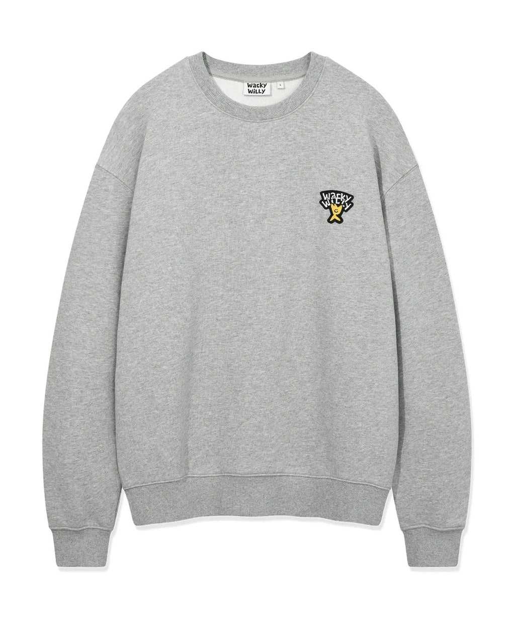0910👕👕韓國熱賣品牌 🇰🇷 WACKY WILLY 小火人 🔥WWY0153 LOGO WAPPEN CREWNECK