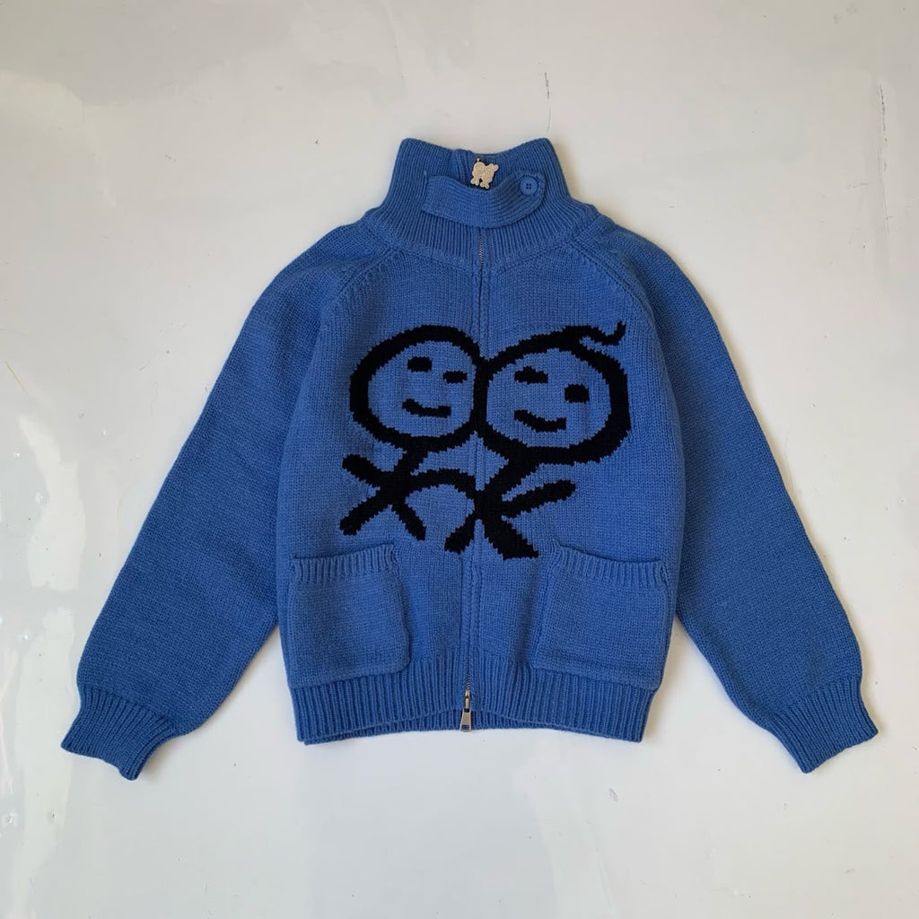 0920✨ 韓國 urban sophistication 火柴人刺繡高領外套