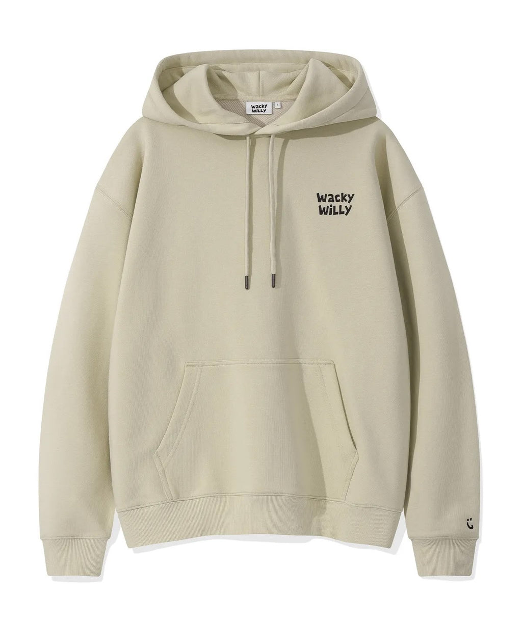 0918‼️Season OFF 反季劈價‼️  原價99000won 🈹🈹🈹🈹🈹  🇰🇷WACKY WILLY 小火人🔥LETTERING GRAPHIC HOODED SWEATSHIRT