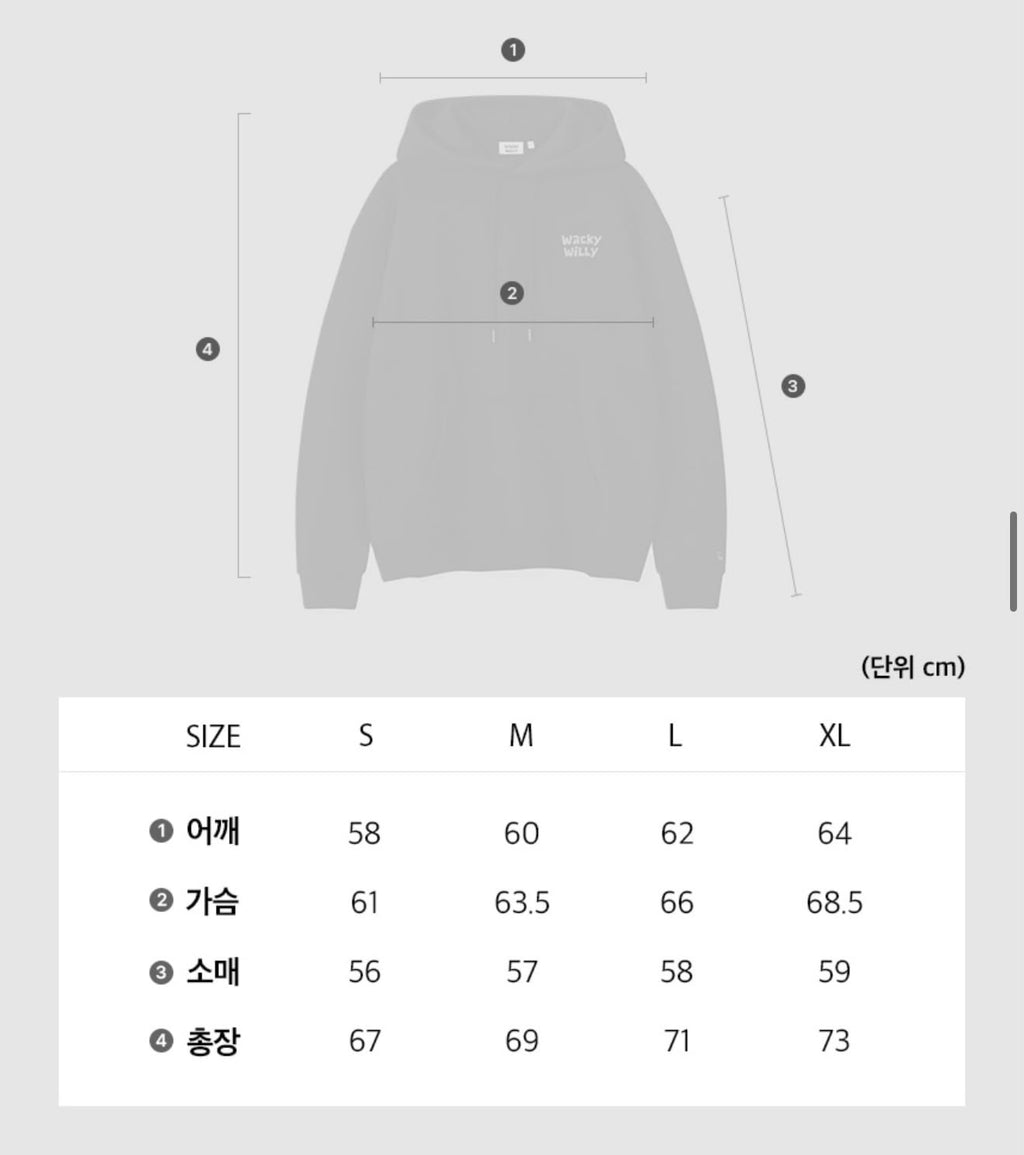 0918‼️Season OFF 反季劈價‼️  原價99000won 🈹🈹🈹🈹🈹  🇰🇷WACKY WILLY 小火人🔥LETTERING GRAPHIC HOODED SWEATSHIRT