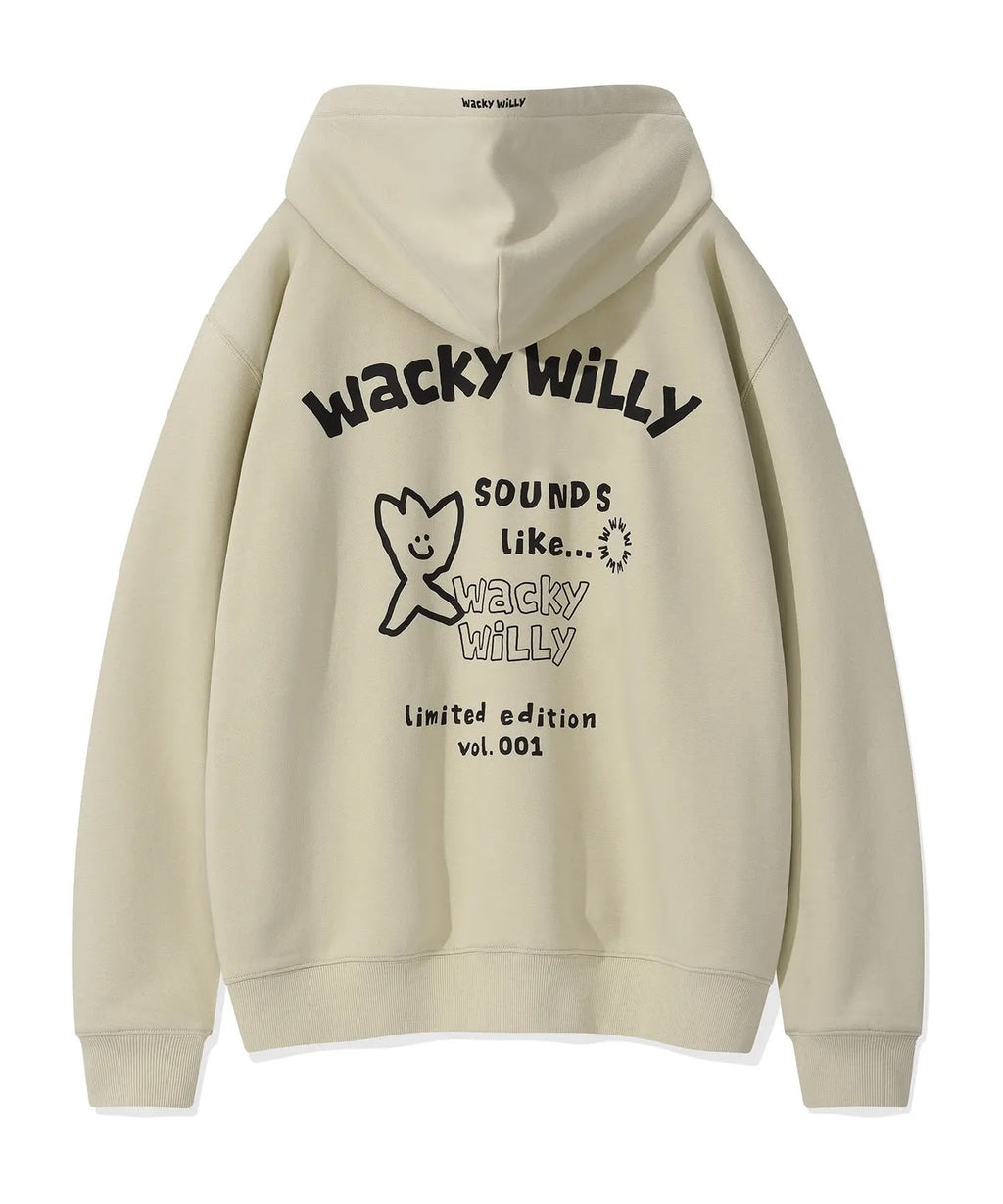 0918‼️Season OFF 反季劈價‼️  原價99000won 🈹🈹🈹🈹🈹  🇰🇷WACKY WILLY 小火人🔥LETTERING GRAPHIC HOODED SWEATSHIRT