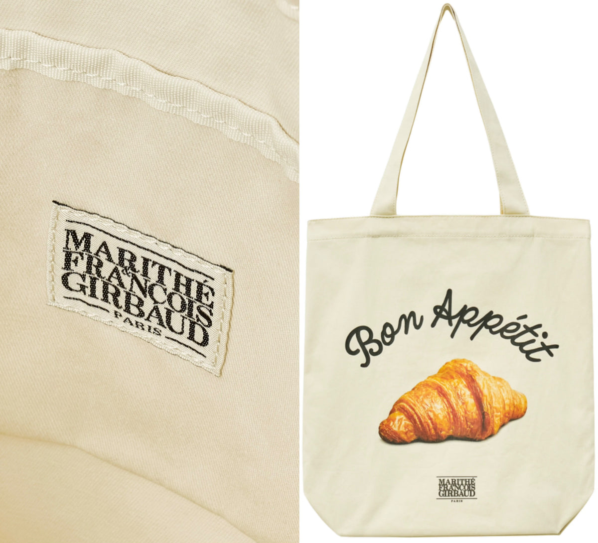 *1016👜👜MARITHE FRANCOIS GIRBAUD BREAD GRAPHIC ECO BAG