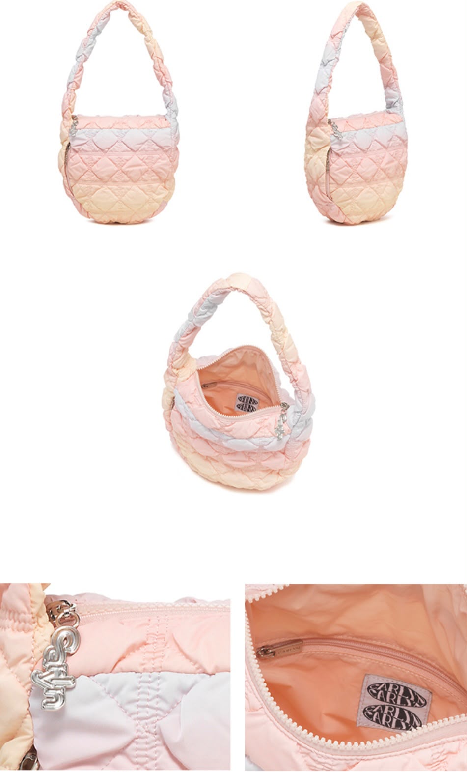 **1023☁️ 韓國雲朵袋 Carlyn Soft cotton candy M 棉花糖色