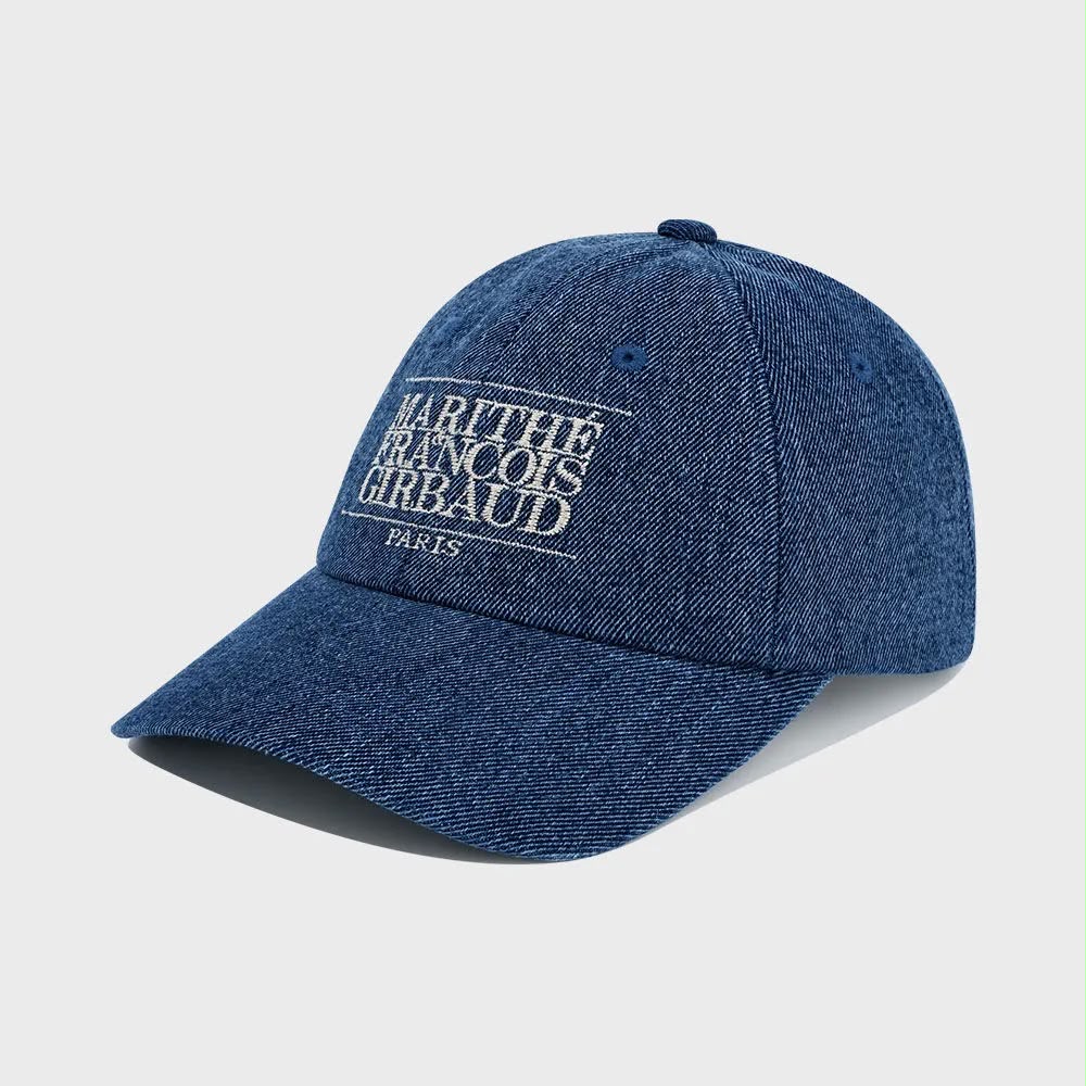 *1025🧢🧢牛仔色 CAP MARITHE FRANCOIS GIRBAUD🤣 SMALL CLASSIC LOGO WASHING CAP