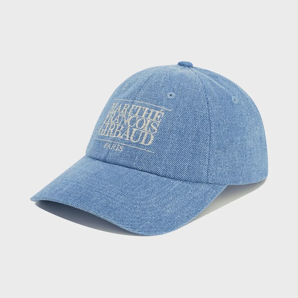 *1025🧢🧢牛仔色 CAP MARITHE FRANCOIS GIRBAUD🤣 SMALL CLASSIC LOGO WASHING CAP