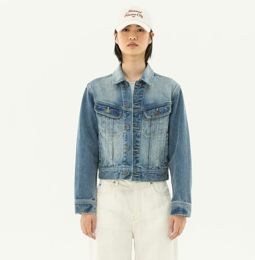 *1028🧥🧥🇰🇷韓國潮牌 LEE 女裝 水洗牛仔外套 Indigo Light Archives 修身剪裁