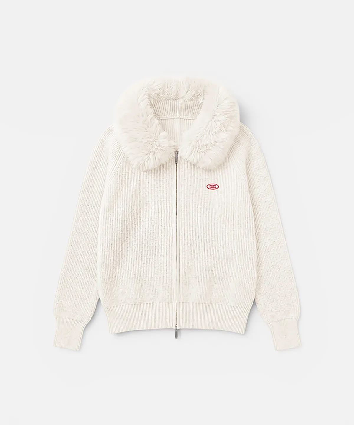 *1103‼️快閃🇰🇷半價‼️ 韓國高級女裝品牌 Marie Claire 人造毛皮連帽針織外套🤩