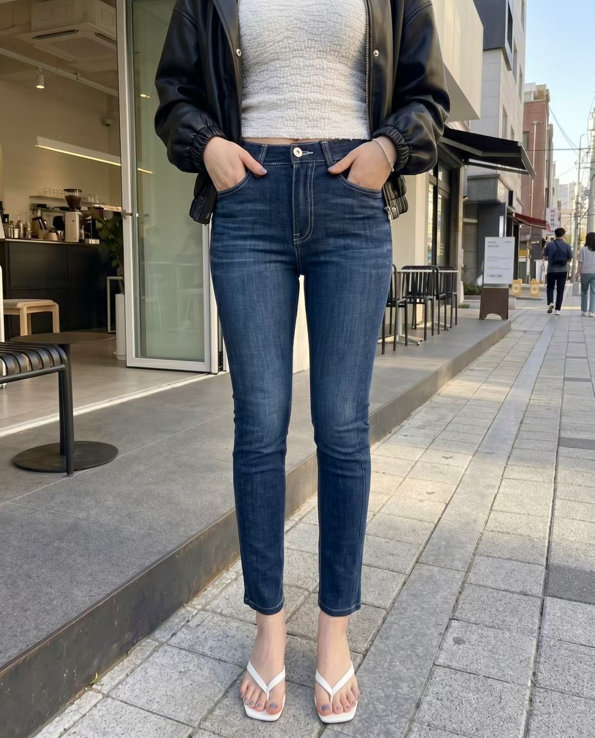 *0502👖👖韓國直送 🇰🇷 Howluk🌻 No.3094 - 夏季藍色小腳褲