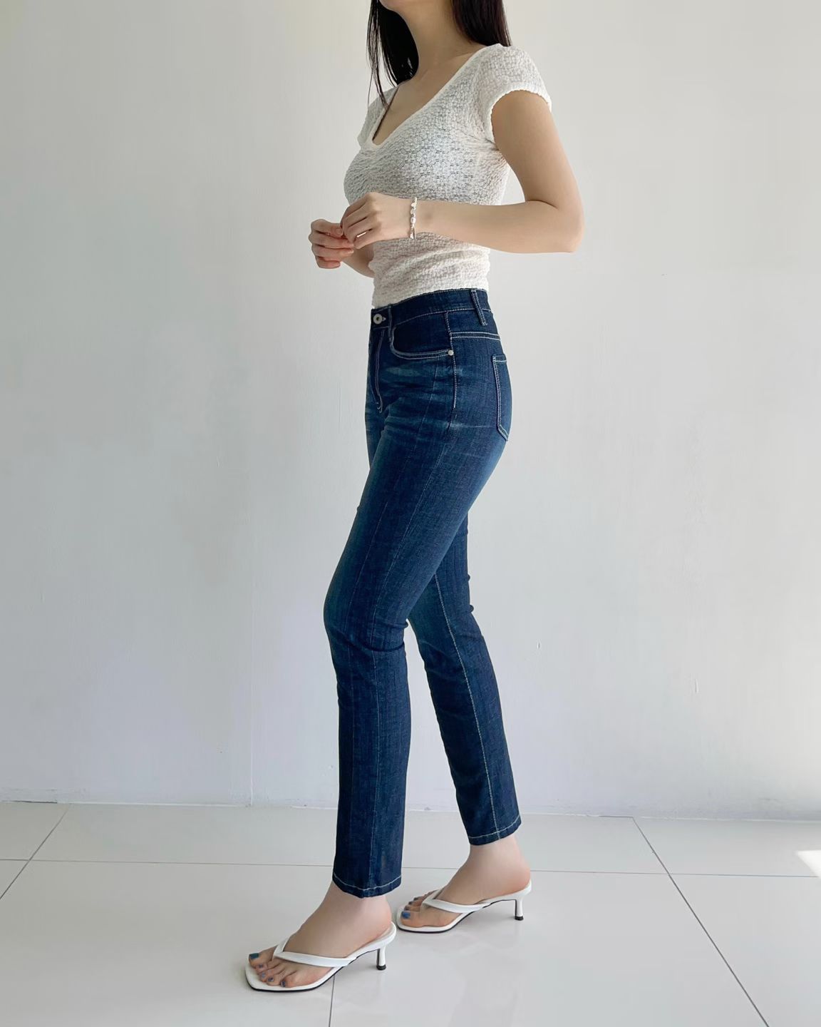 *0502👖👖韓國直送 🇰🇷 Howluk🌻 No.3094 - 夏季藍色小腳褲