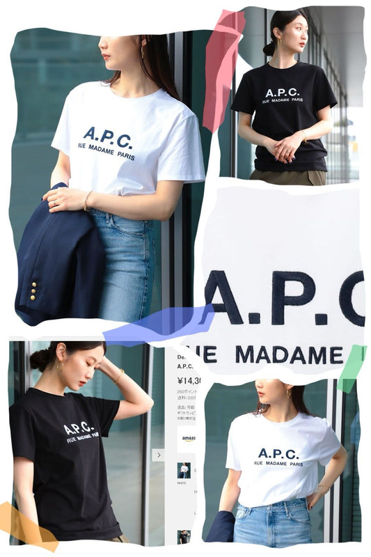 **0822👕👕APC RUE MADAME圓領 Tee