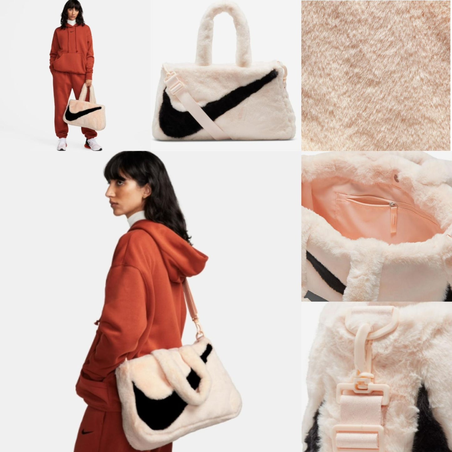 ***1130👜👜韓國🇰🇷🈹Big Big Sale NIKE FUR TOTE BAG