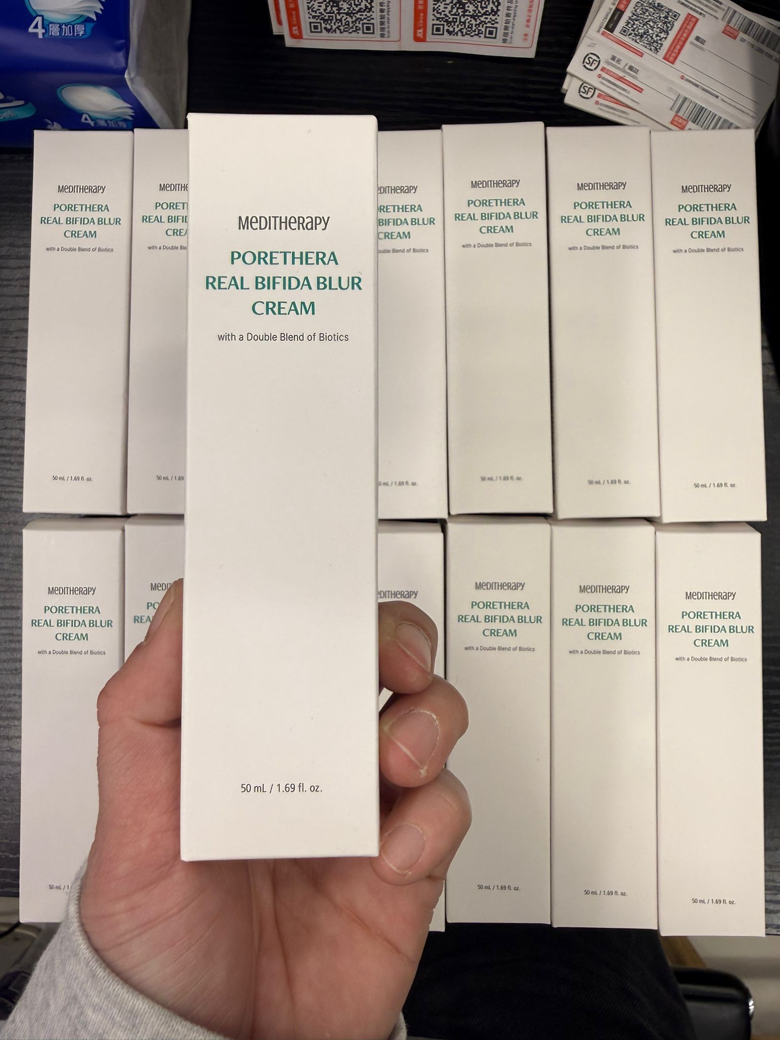 *0100🔥爆單系列😂韓國🇰🇷MEDITHERAPY微毛孔益生菌提亮素顏霜淡斑面霜50ml