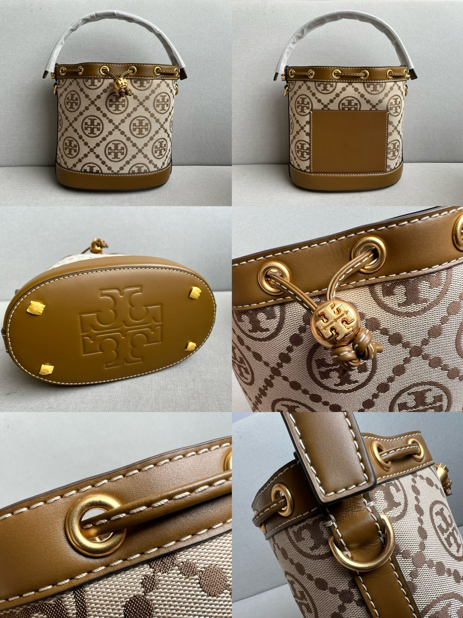 **0414👜👜Tory Burch MONOGRAM 水桶包