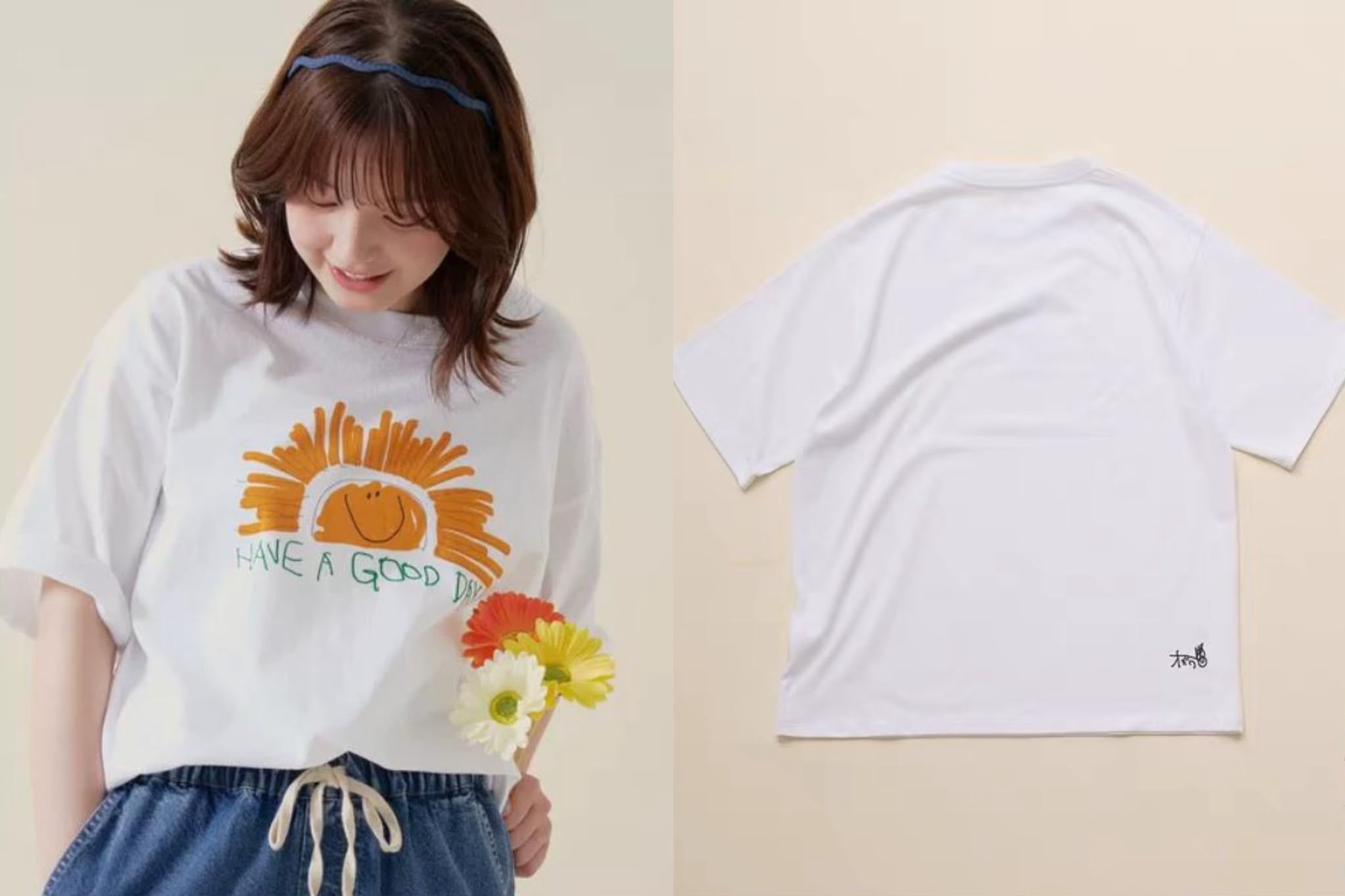 0813👕👕夏季新品✨ agnes b 印花短袖恤