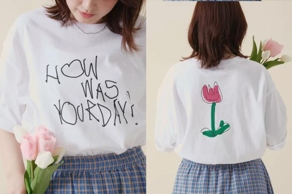 0813👕👕夏季新品✨ agnes b 印花短袖恤