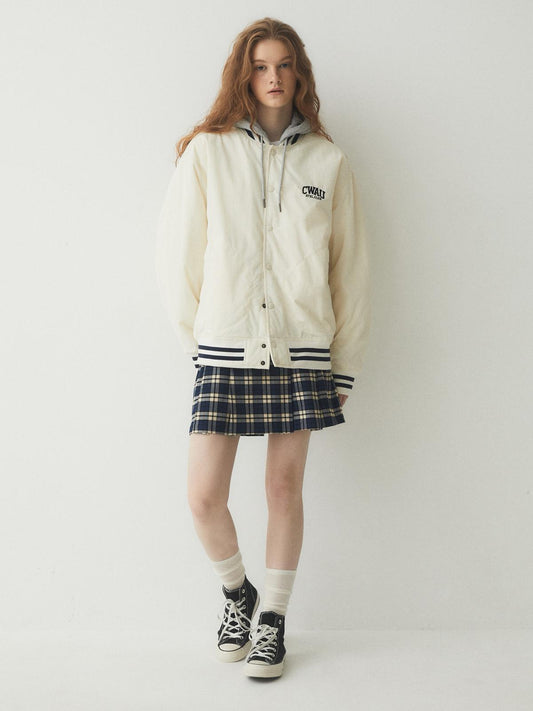**0825🧥🧥WHO.A.U Summer Offer Hood Varsity Jumper