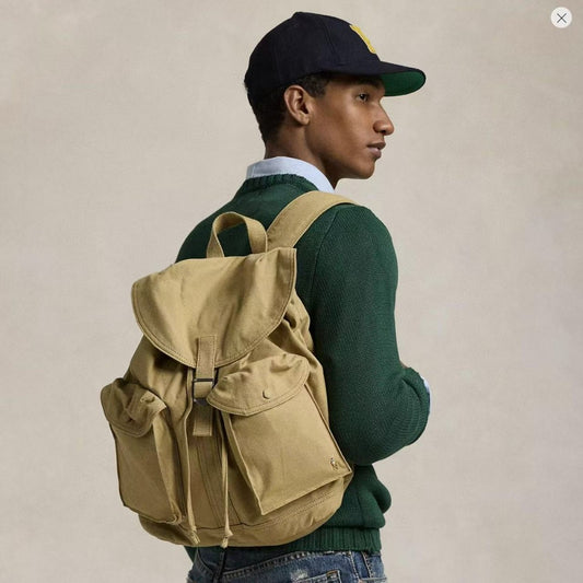 ***1012🎒🎒Polo Ralph lauren🐎新款復古洗水雙肩包